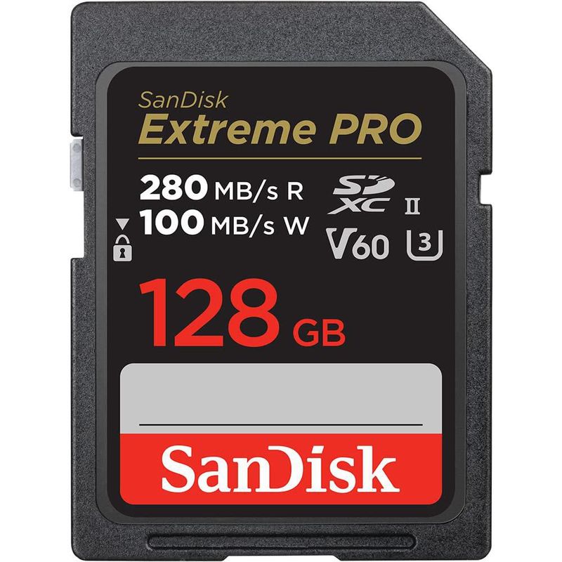 Tarjeta de memoria SanDisk Extreme PRO SDXC 128GB C10 U3 V60 6K