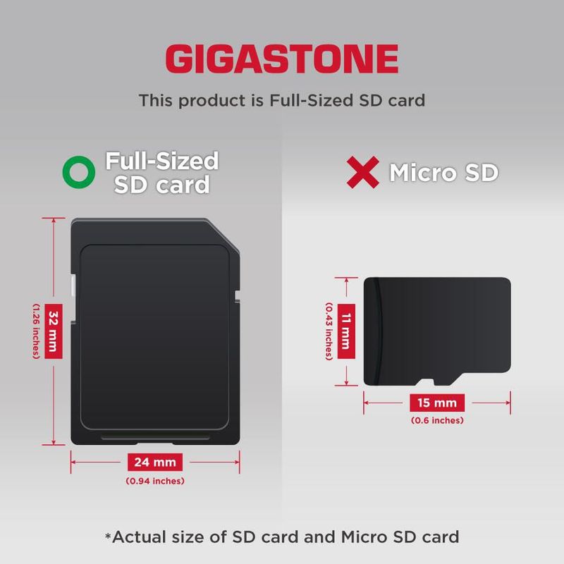 Tarjeta SD Gigastone Camera Plus de 256 GB memoria V30 SDXC paquete de 2
