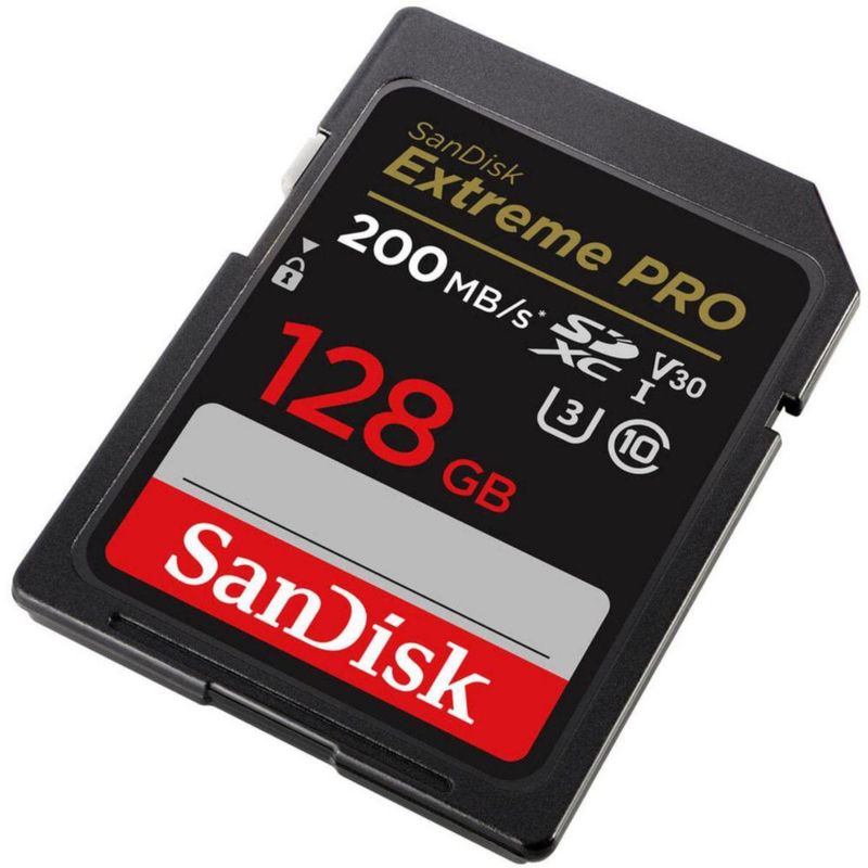 Tarjeta de memoria SanDisk Extreme PRO 128GB UHS-I U3 SDXC