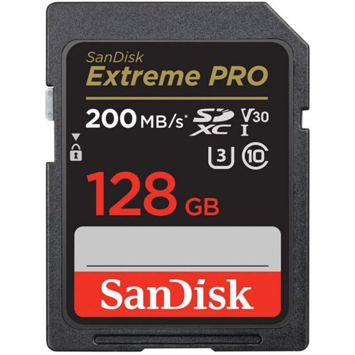 Tarjeta de memoria SanDisk Extreme PRO 128GB UHS-I U3 SDXC
