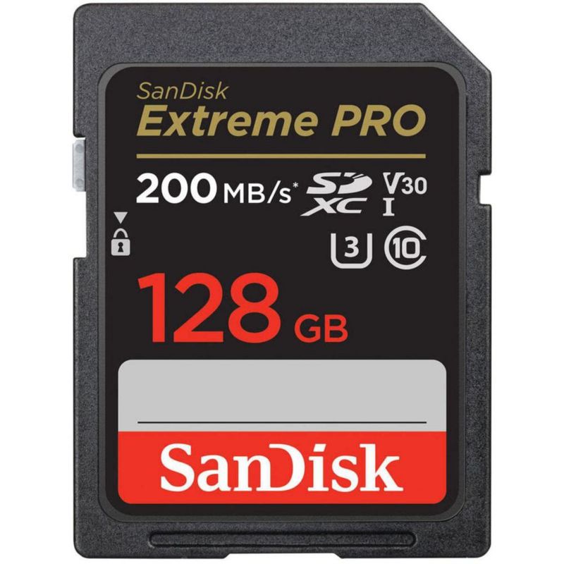 Tarjeta de memoria SanDisk Extreme PRO 128GB UHS-I U3 SDXC