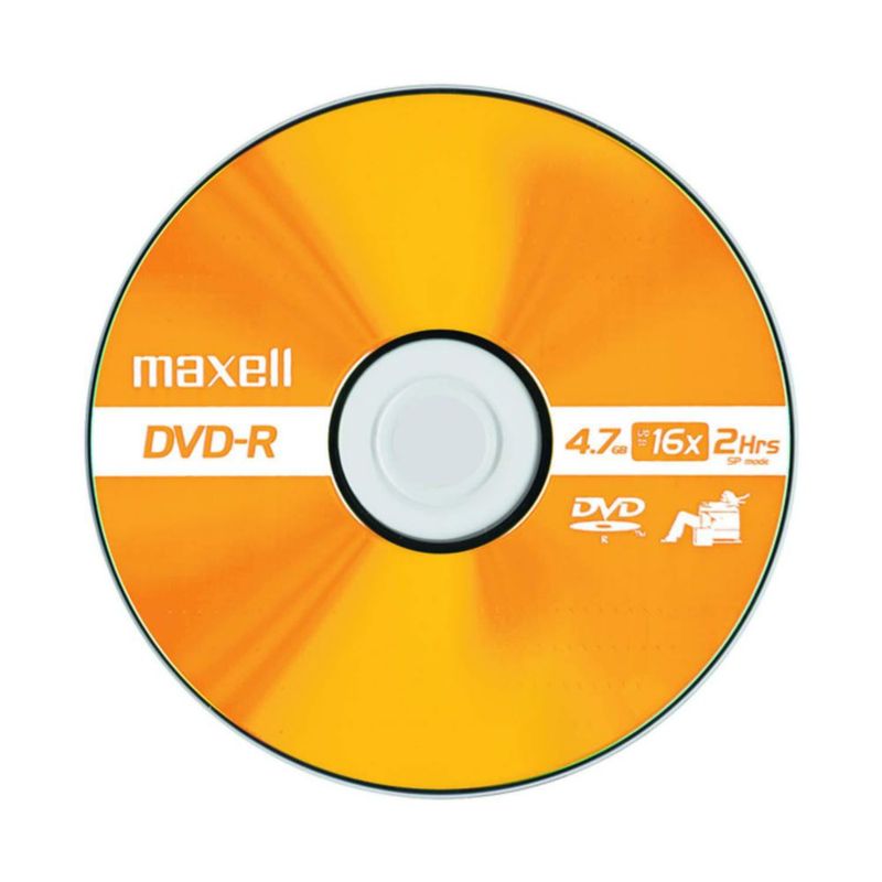 DVD-R Maxell 638002 47 GB 2 horas de almacenamiento velocidad de escritura 16x 5 unidades