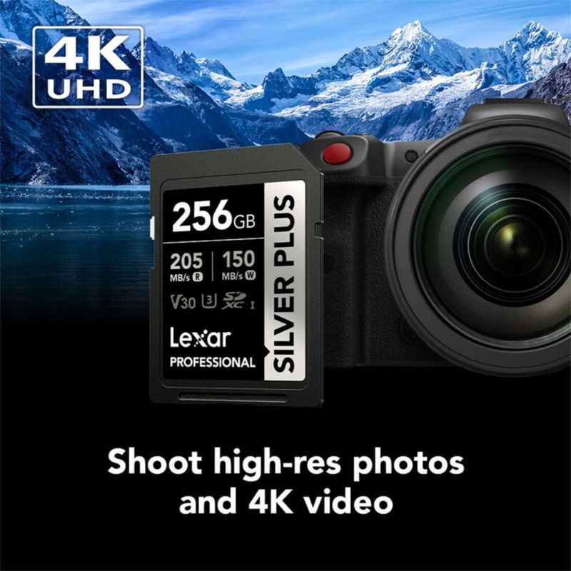 Tarjeta de memoria Lexar Silver Plus 256 GB SDXC UHS-I