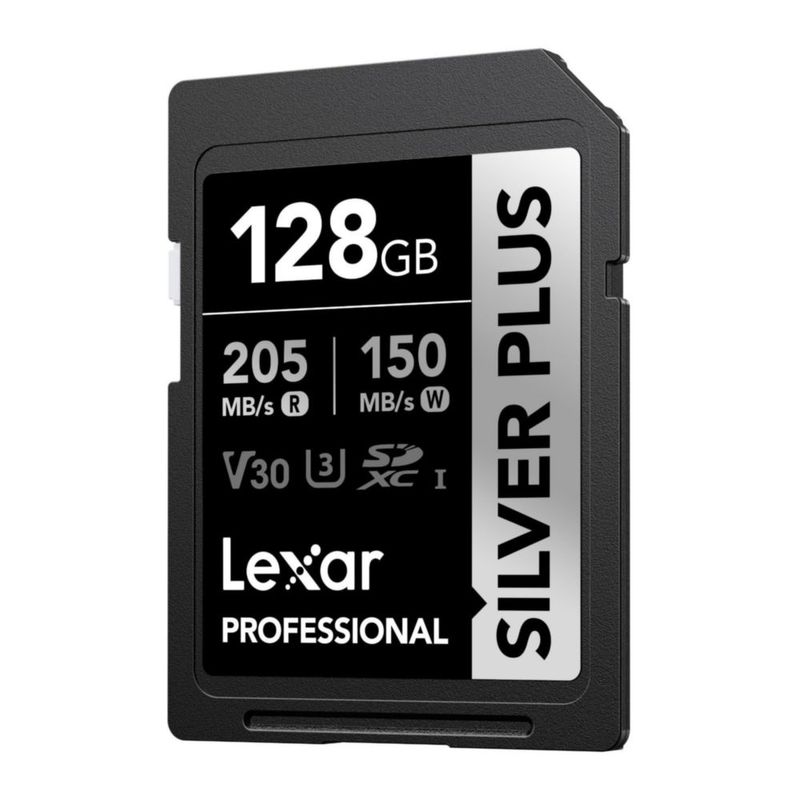 Tarjeta de memoria Lexar Professional Silver Plus SDXC UHS-I 128GB