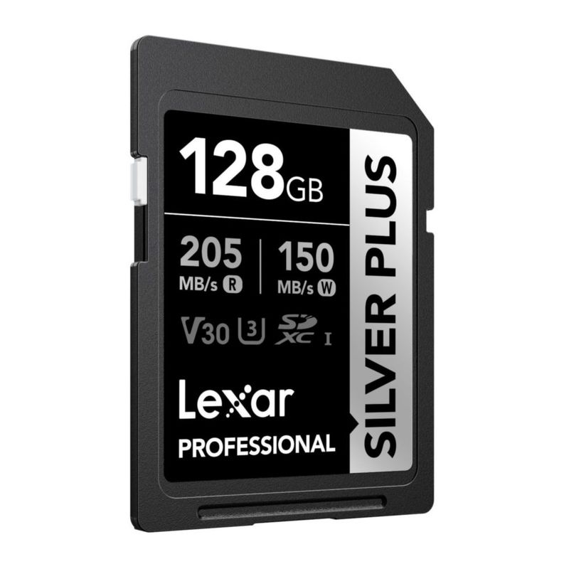 Tarjeta de memoria Lexar Professional Silver Plus SDXC UHS-I 128GB