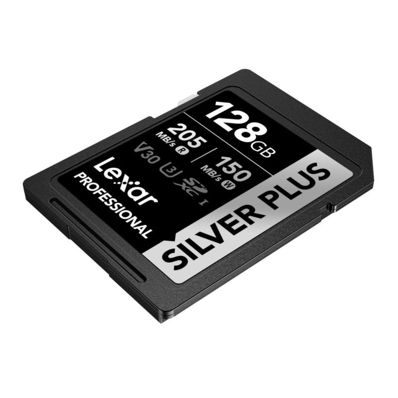 Tarjeta de memoria Lexar Professional Silver Plus SDXC UHS-I 128GB