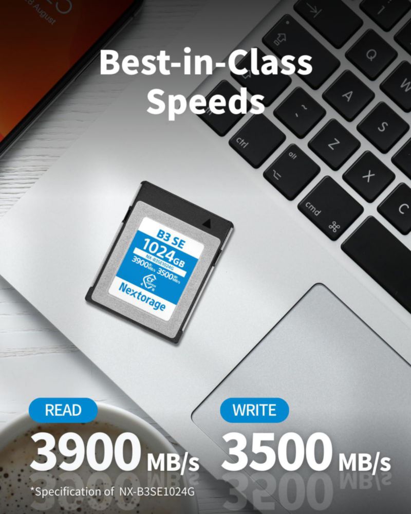 Tarjeta de Memoria Nextorage NX-B3SE512G 512 GB CFexpress 4.0