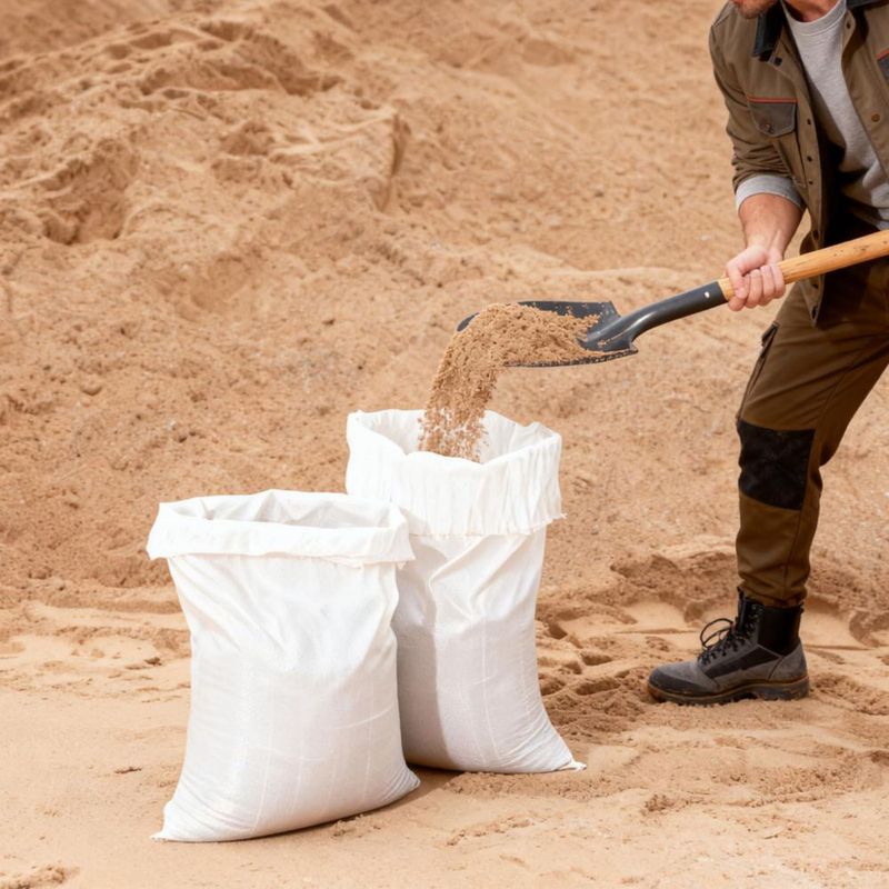 Bolsas de Arena VEVOR Paquete de 50 36x66 cm Resistente a UV 22.5 kg
