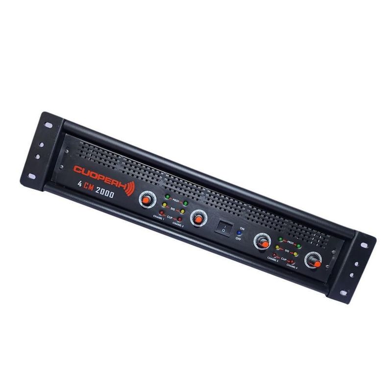 Amplificador profesional cuoperh 4 canales x 150w rms 4cm2000