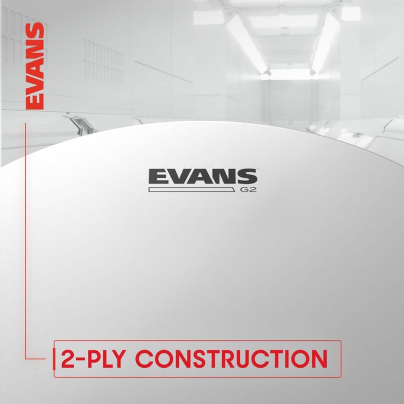 Paquete Drum Heads Evans G2 transparente estándar (30 cm 33 cm 40 cm)