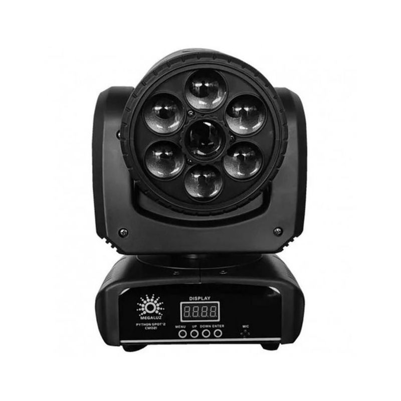 Combo 4 cabezas roboticas led spot 30w + kaleidoscopio python spot bbb