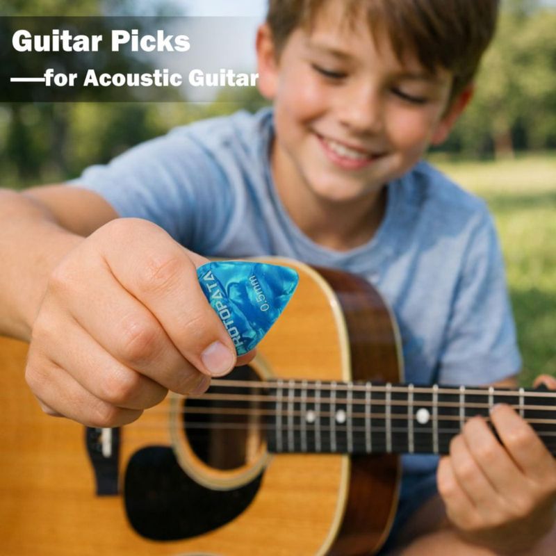 Juego de 15 púas para guitarra ROTOPATA con caja de almacenamiento y organizador