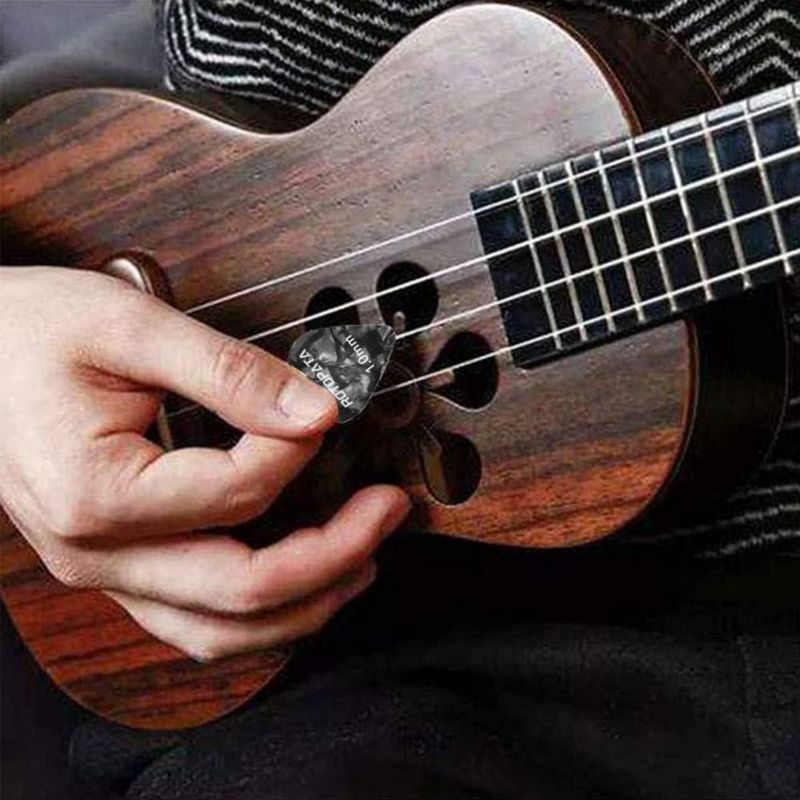 Juego de 15 púas para guitarra ROTOPATA con caja de almacenamiento y organizador