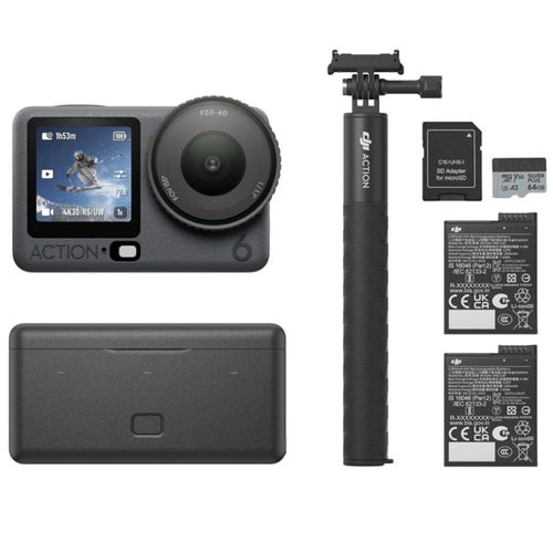 Cámara de acción DJI Osmo Action 6 8K resistente al agua hasta 20 m