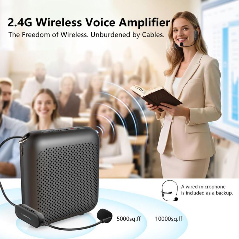 Amplificador de voz inalámbrico Norwii 15W Bluetooth 5200mAh