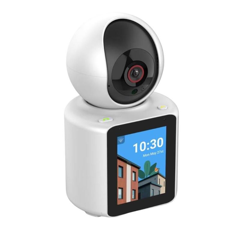 Cámara de Seguridad IQ TECH WiFi 1080P Pantalla 2.8" Visión Nocturna Audio Bidireccional Seguimiento AI para Hogar