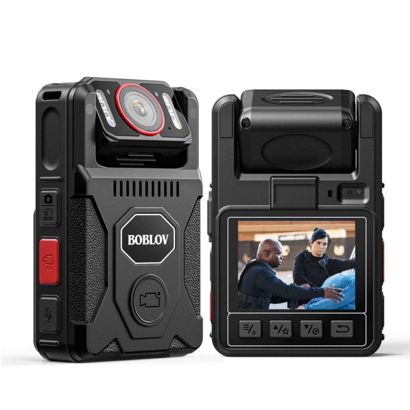 Cámara corporal BOBLOV M7Pro 4K con GPS y 64 GB batería de 14 h