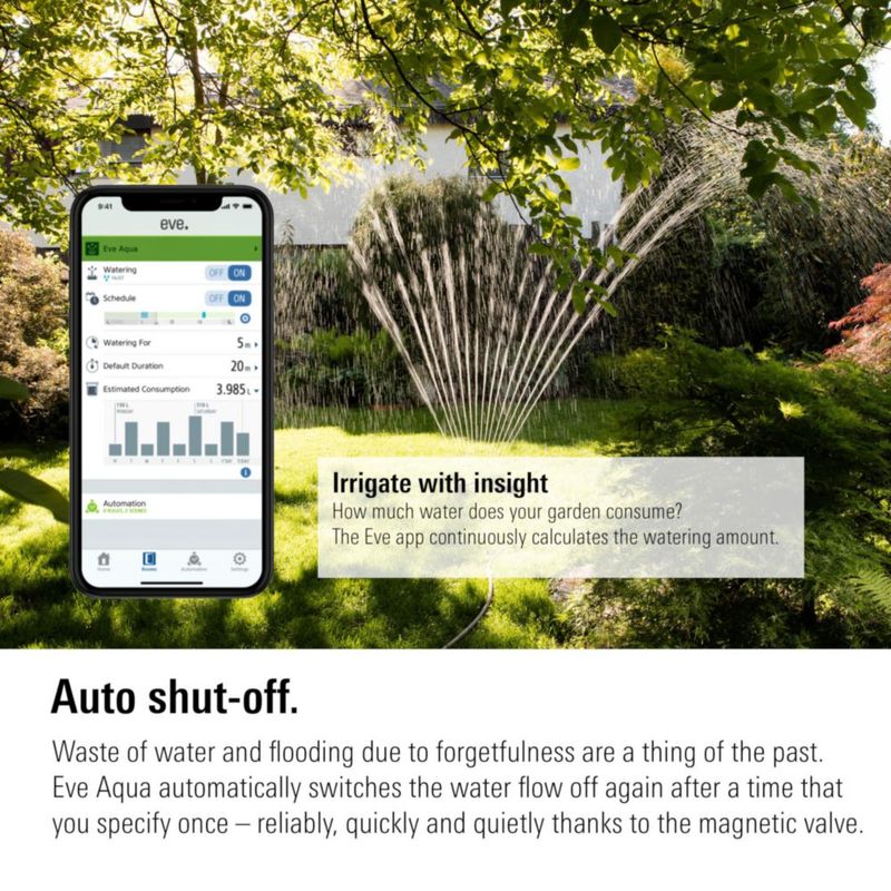 Controlador de agua Eve Aqua Smart Bluetooth Thread HomeKit