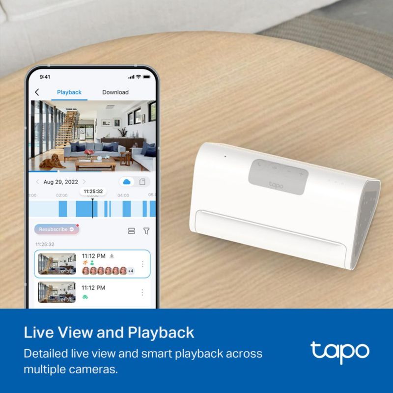 Sistema de seguridad Tapo H500 Smart Hub 16GB Storage 110V