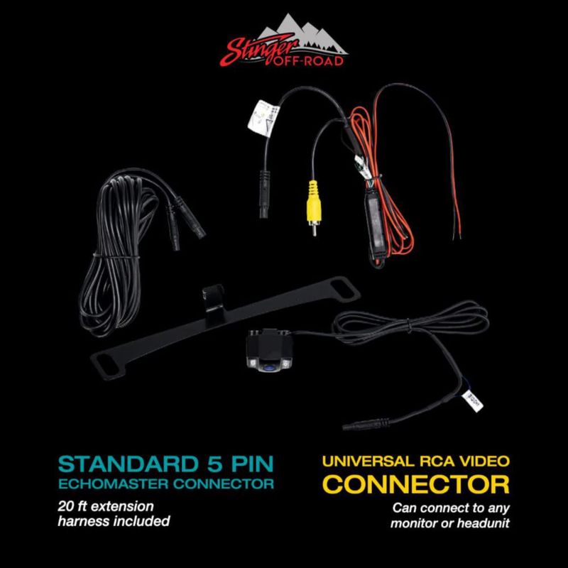 Cámara de reversa EchoMaster para Jeep Wrangler JK HD impermeable