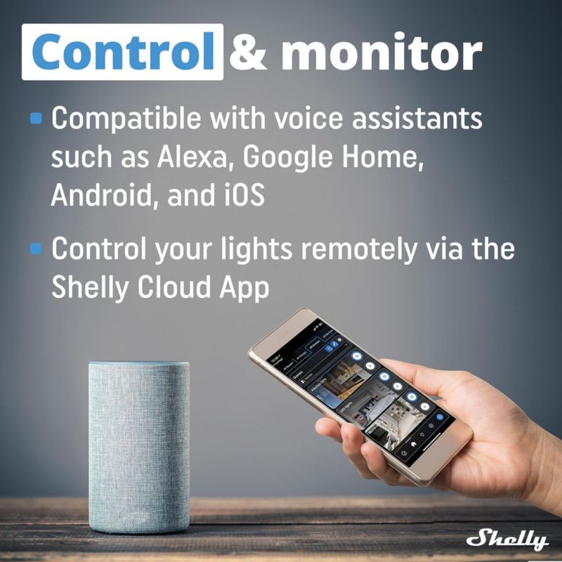 Shelly Plus Wall Dimmer WiFi Smart Switch paquete de 2