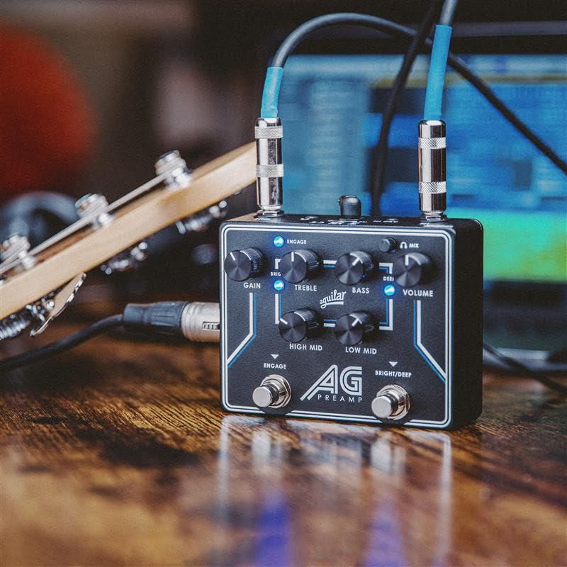 Pedal Preamp DI Aguilar AG con Ecualizador Analógico de 4 Bandas