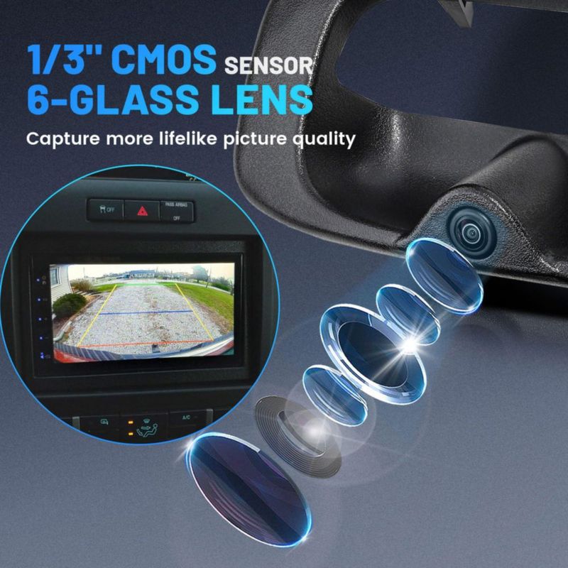 Manija de Portón Trasero con Cámara de Reversa EWAY para Chevy GMC 2007-13