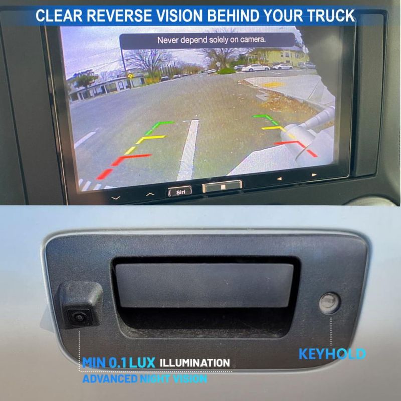 Manija de Portón Trasero con Cámara de Reversa EWAY para Chevy GMC 2007-13