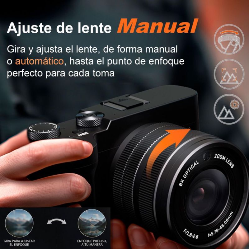 VAK CAMARA DIGITAL Pro 209 SELFIE 5K VISION NOCTURNA ZOOM