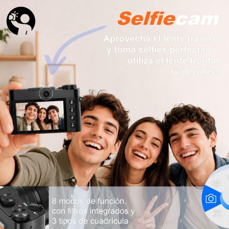 VAK CAMARA DIGITAL Pro 209 SELFIE 5K VISION NOCTURNA ZOOM