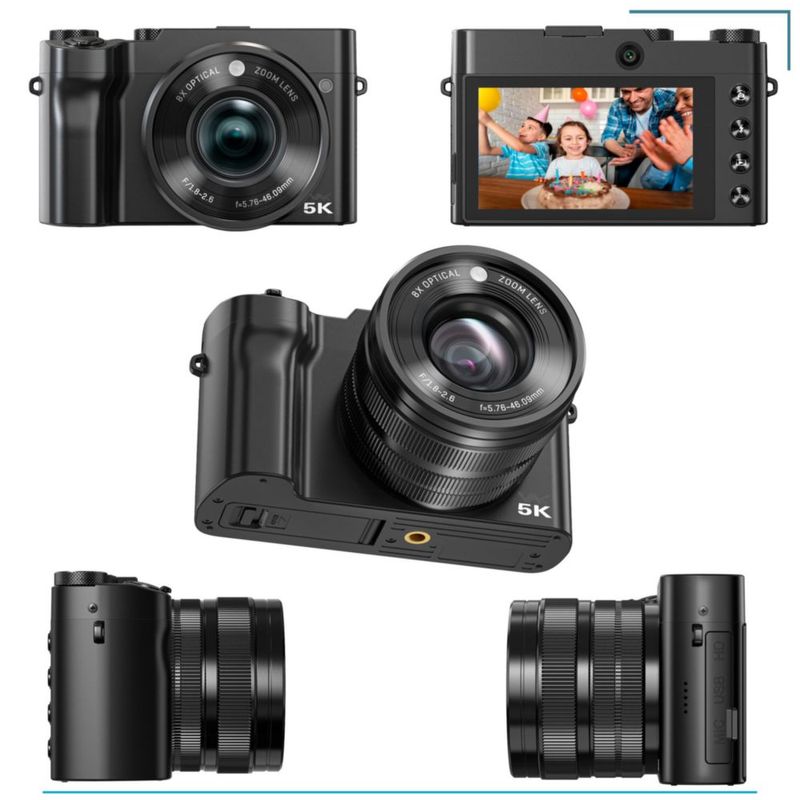 VAK CAMARA DIGITAL Pro 209 SELFIE 5K VISION NOCTURNA ZOOM