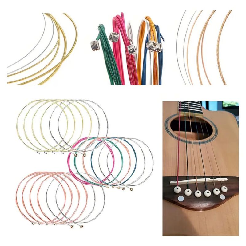 Kit De Accesorios Para Guitarra Acústica Cuerdas 66 Unidades, Multicolor