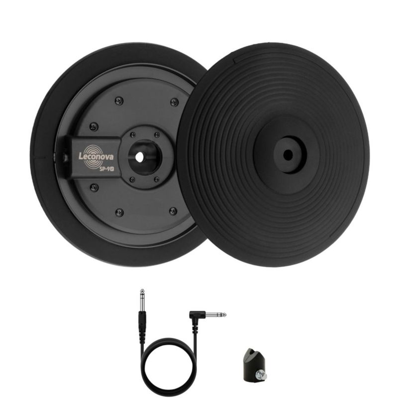 Pad de Platillo Electrónico Leconova 9" de Goma 2 Zonas