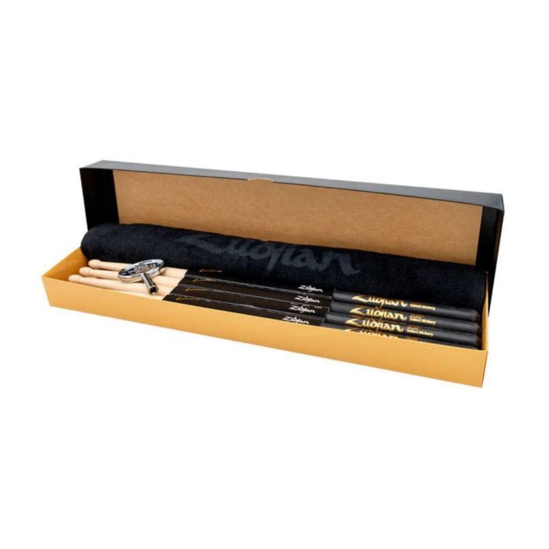 Paquete de 4 pares de baquetas Zildjian Dip 5B 41 cm punta de madera