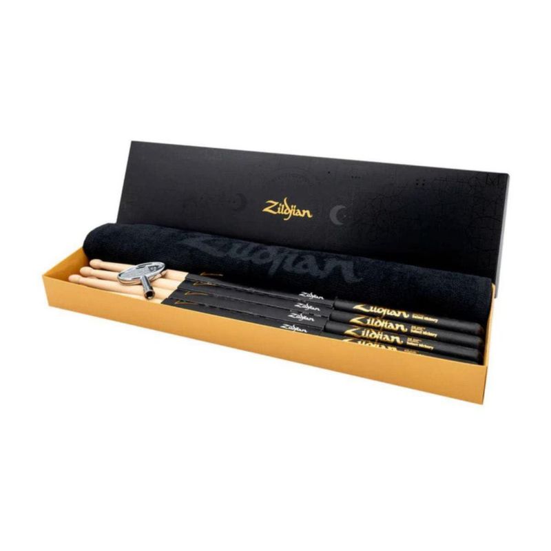 Paquete de 4 pares de baquetas Zildjian Dip 5B 41 cm punta de madera