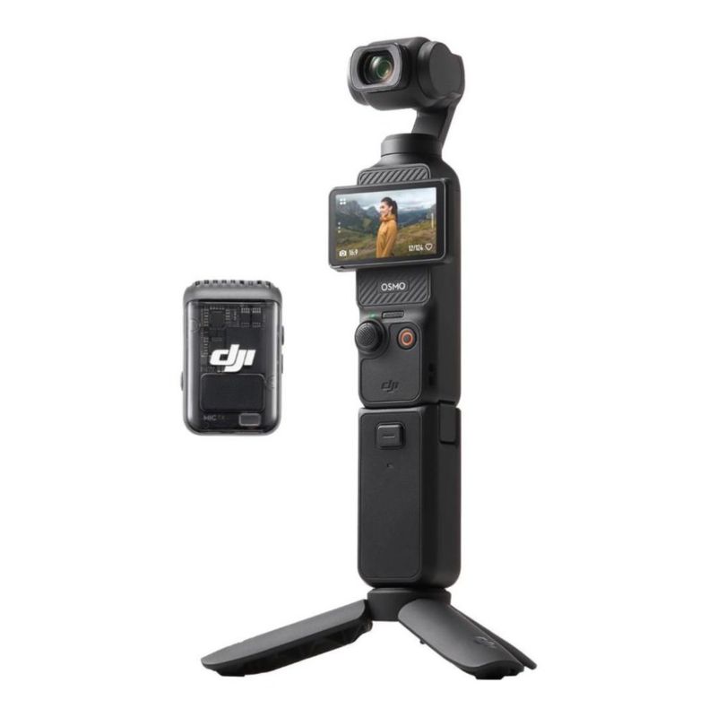 DJI Osmo Pocket 3 Creator Combo Cámara 4K Con Micrófono DJI Mic 2, Mango Trípode y Accesorios