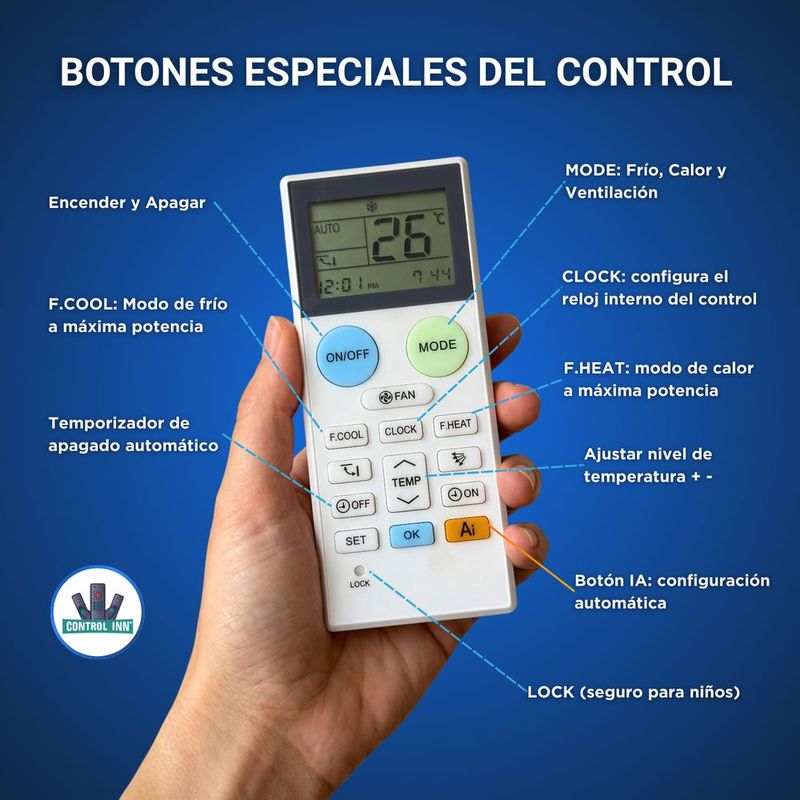 Control para aire ac whirlpool búsqueda inteligente ai
