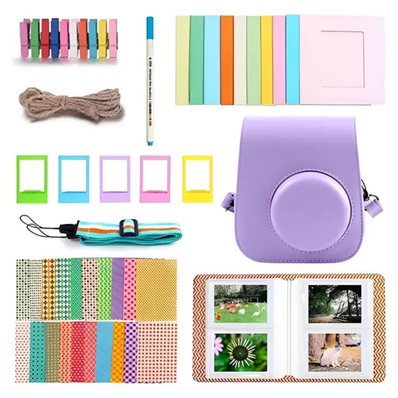 Kit De Accesorios Para Cámara Instax Mini 11 Incluye Funda, Color Morado