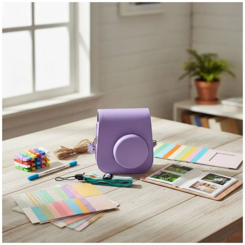 Kit De Accesorios Para Cámara Instax Mini 11 Incluye Funda, Color Morado