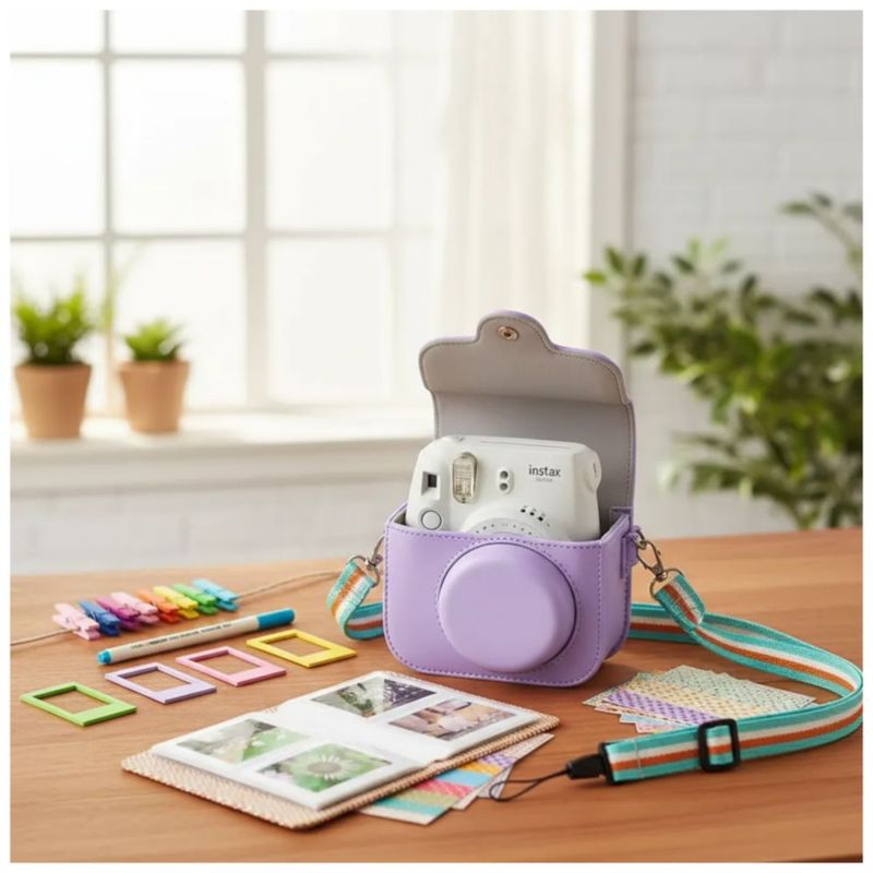 Kit De Accesorios Para Cámara Instax Mini 11 Incluye Funda, Color Morado