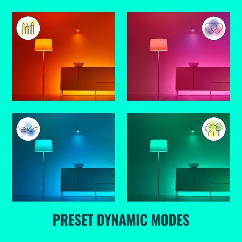 Tira de luces LED inteligente que cambia de color WiZ RGB de 6 pies con Wi-Fi