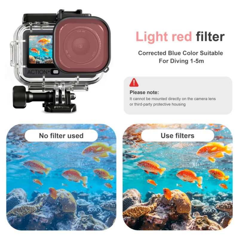 Kit de filtros de buceo FiTSTILL para DJI Osmo Action 6