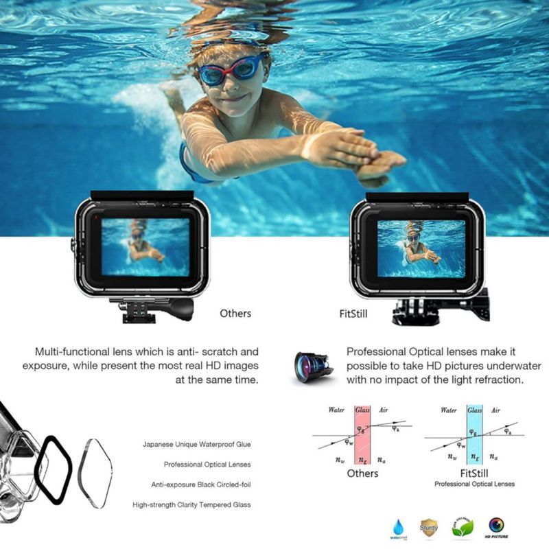 Kit de buceo FiTSTILL para DJI OSMO Action 5/4/3