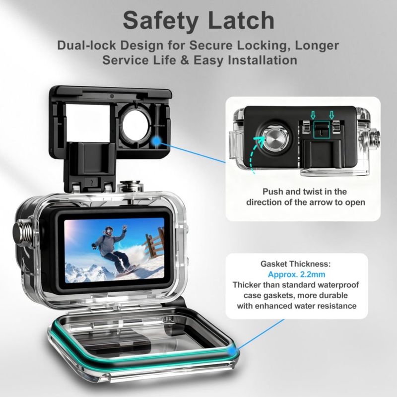 Estuche impermeable FiTSTILL para DJI Osmo Action 6
