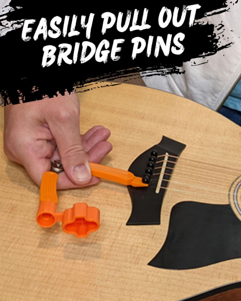 Herramienta 3‑en‑1 para cambiar cuerdas de guitarra – Powered By Rock