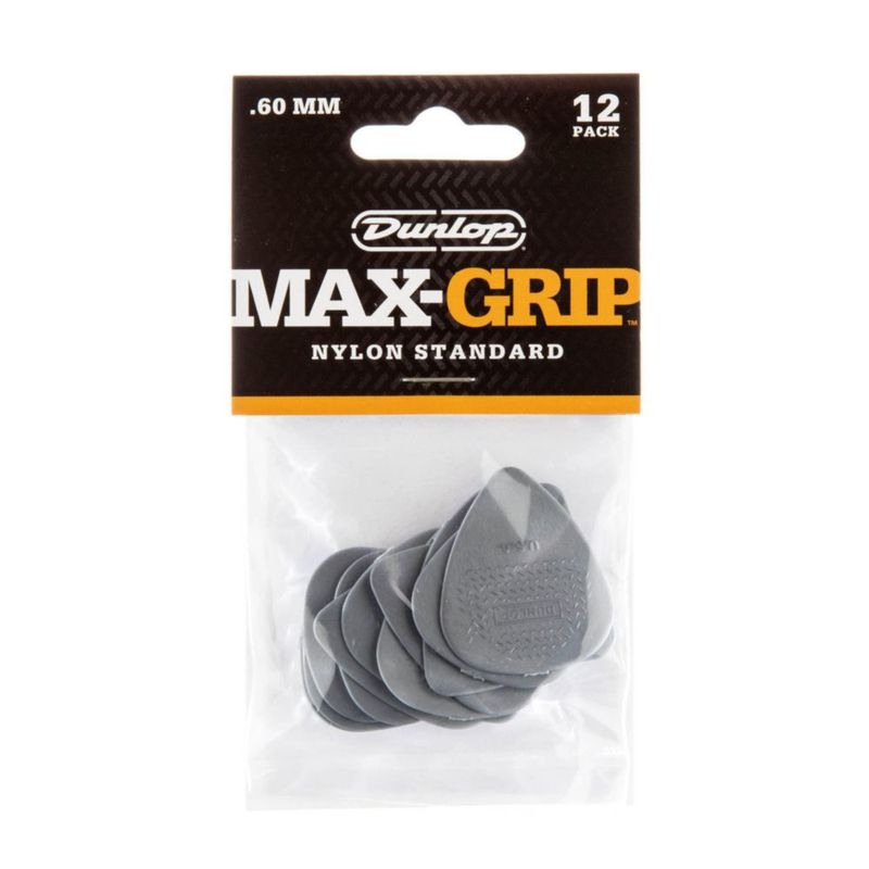 Pick Jim Dunlop de nailon paquete de 12 unidades 449 P agarre máximo calibre 60 mm