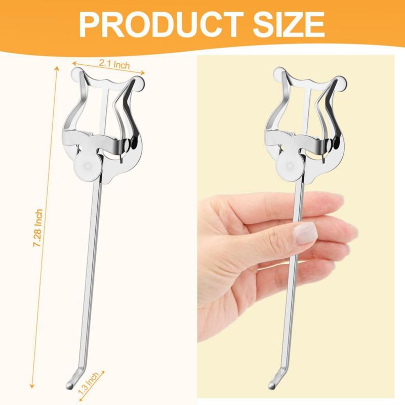 Lyra para trompeta KITANIS 18 cm plateada – Pack de 2