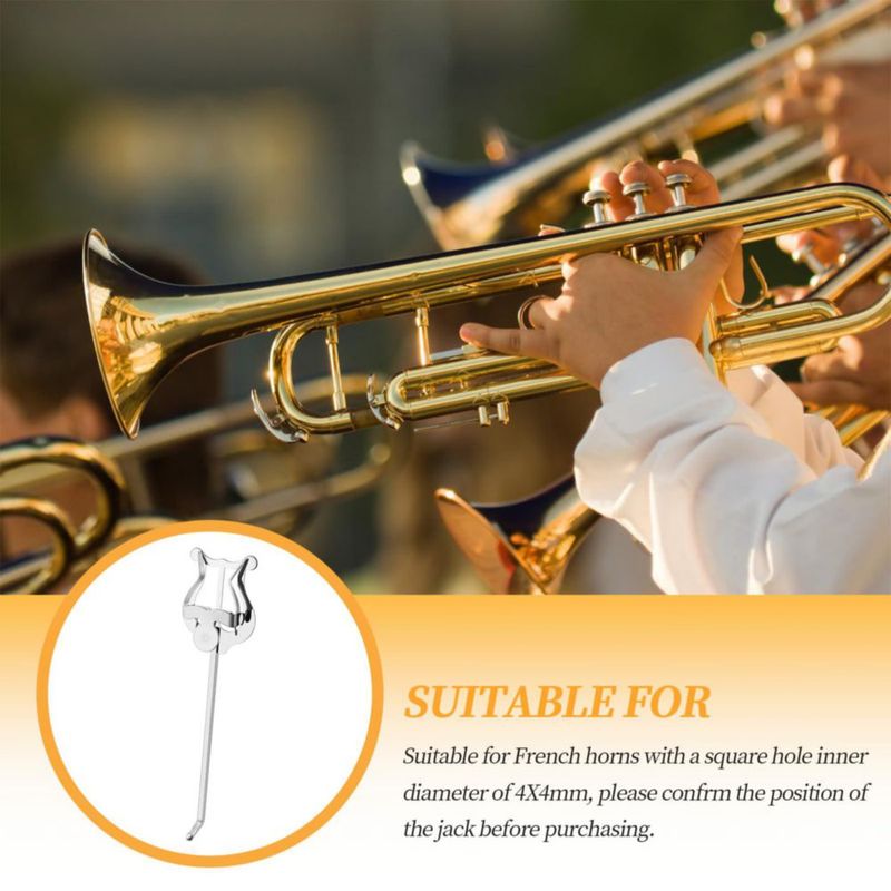 Lyra para trompeta KITANIS 18 cm plateada – Pack de 2