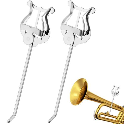 Lyra para trompeta KITANIS 18 cm plateada – Pack de 2