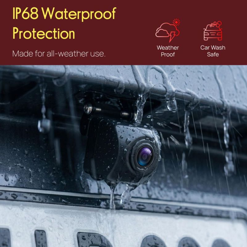 Cámara de visión trasera Pyle 720p HD 170° impermeable 12V‑24V (2 unidades)